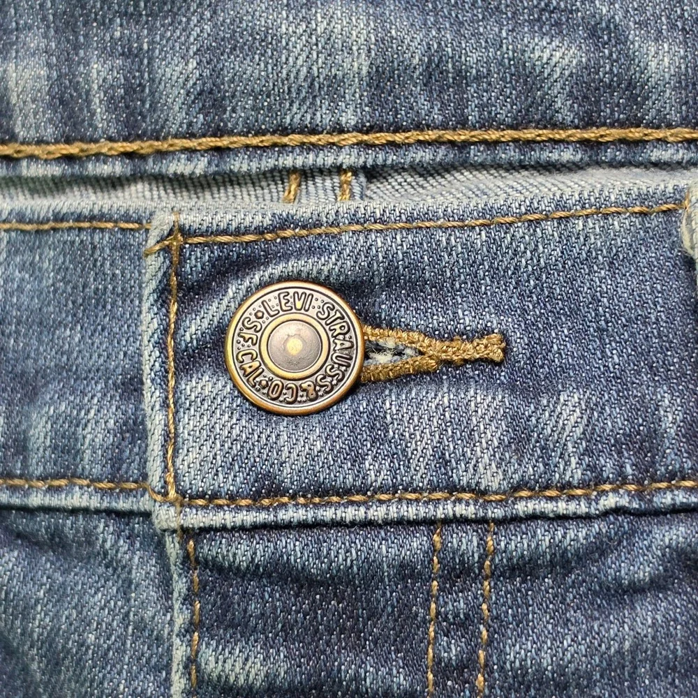 Levi's 511 Slim Fit Jeans Mens 35x34 Blue Medium Wash Denim 04511-1907